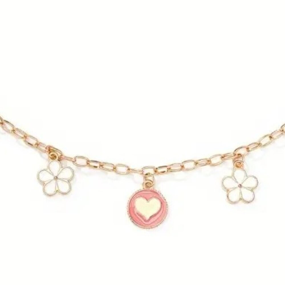NWT Hearts and Flowers Bag Charm Chain - Picture 3 of 5
